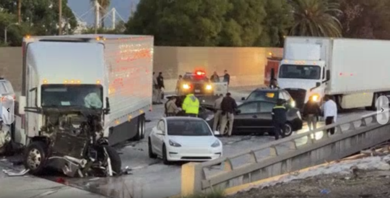 One dead in multi-vehicle crash involving semi truck