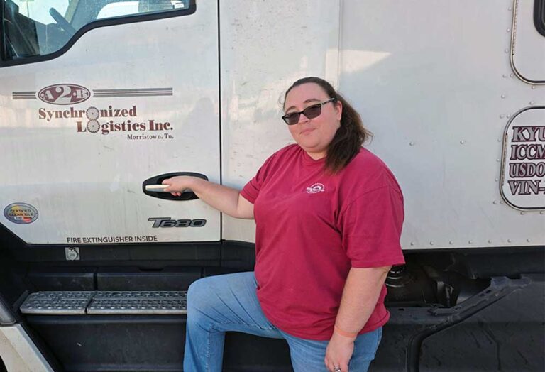 Professional trucker Ericka Norfleet found freedom behind the wheel