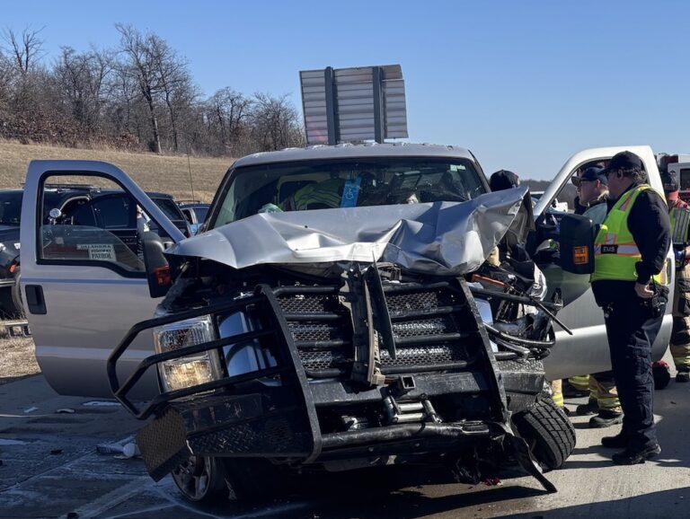 One dead after crash involving Oklahoma cop car
