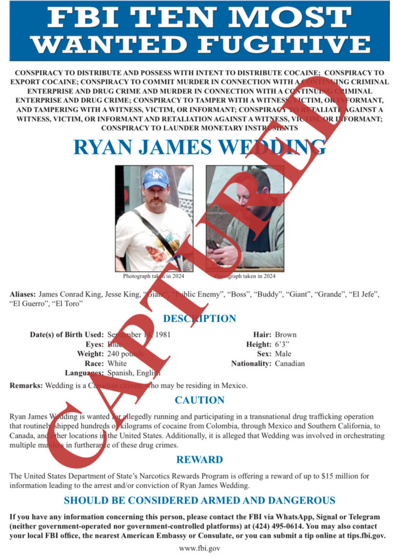 Olympian to outlaw: Officials nab fugitive Ryan Wedding