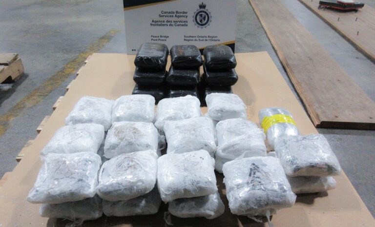 Canadian authorities make border drug bust from U.S.