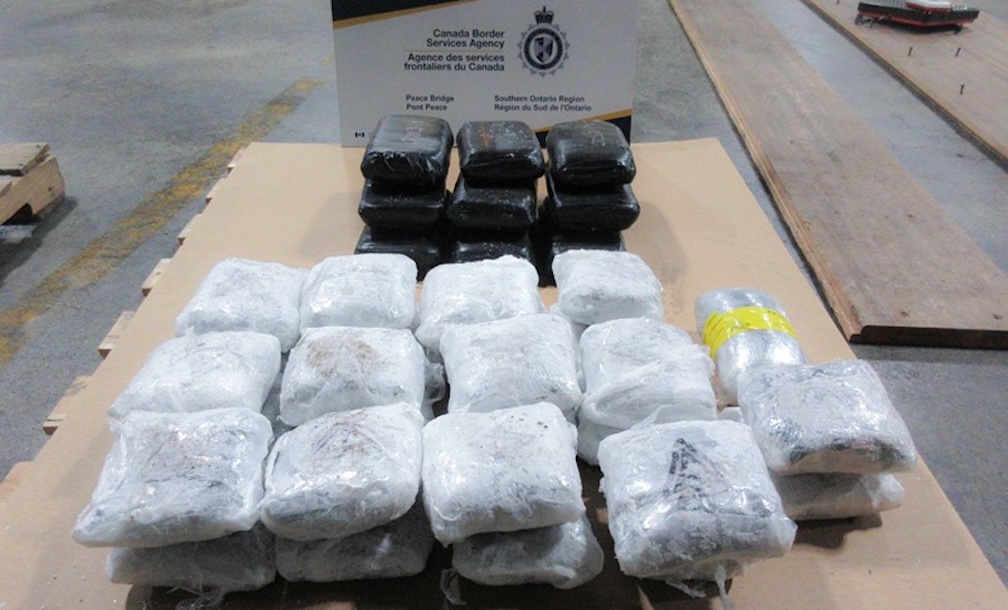 Canadian authorities make border drug bust from U.S.