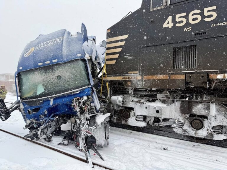 Big rig versus train crash included in North Carolina weather event