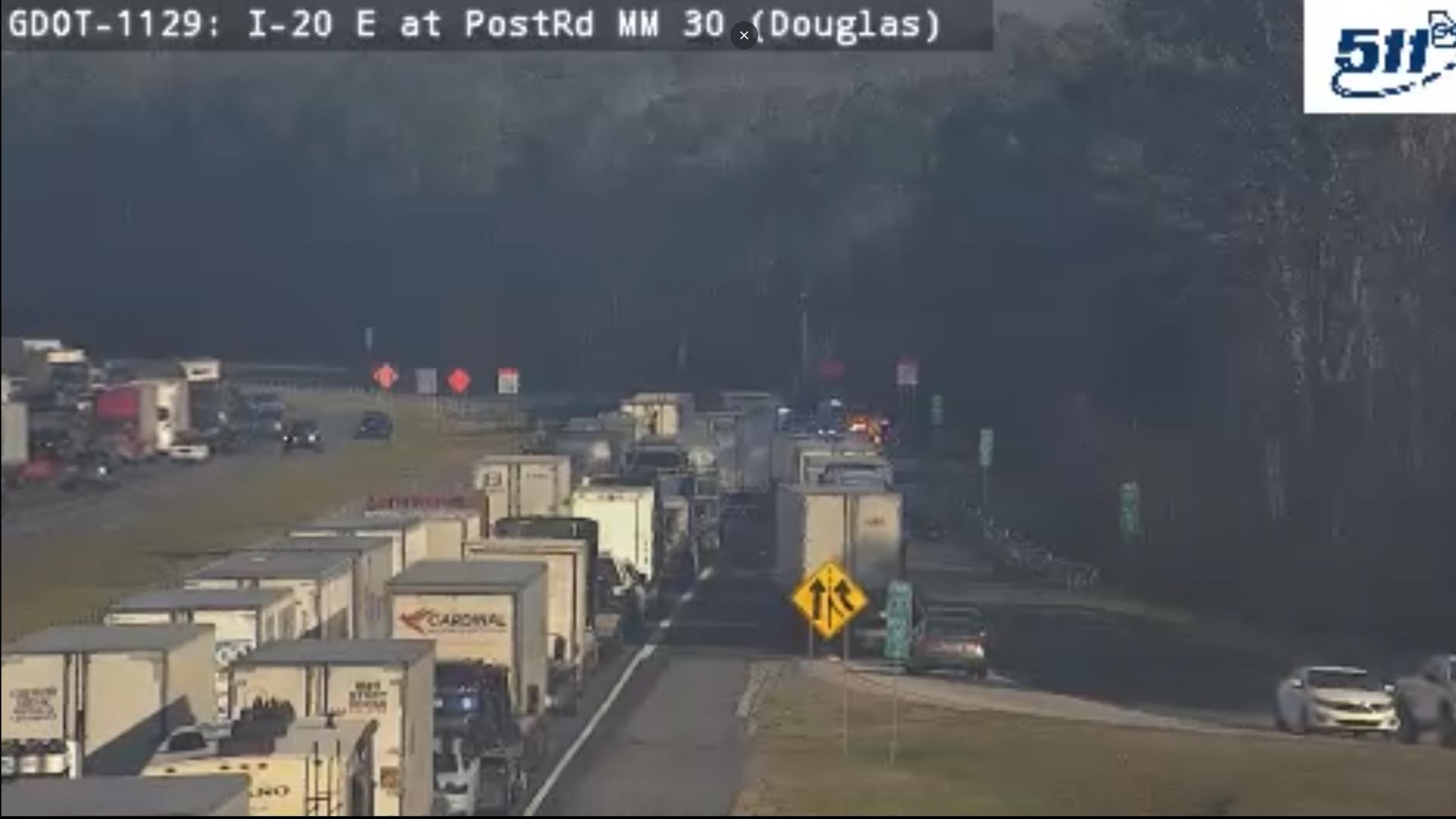 Domestic dispute on I-20 in Georgia leads to deadly officer-involved shooting, shutdown of interstate