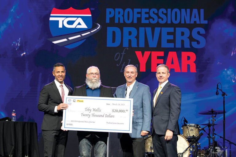 TCA Professional Driver of the Year: Freymiller’s Toby Wallis ‘pays it forward’  by training drivers, counseling veterans