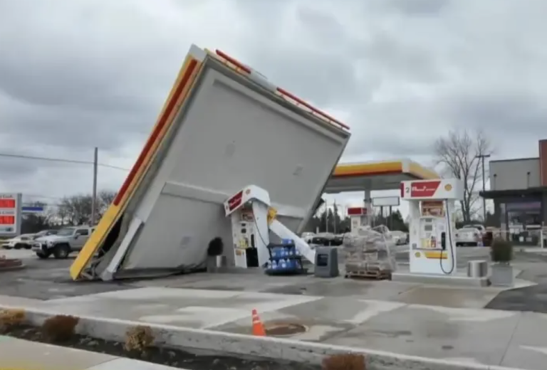 High winds cause power outages, property damage and at least 1 death as wild March weather blows in