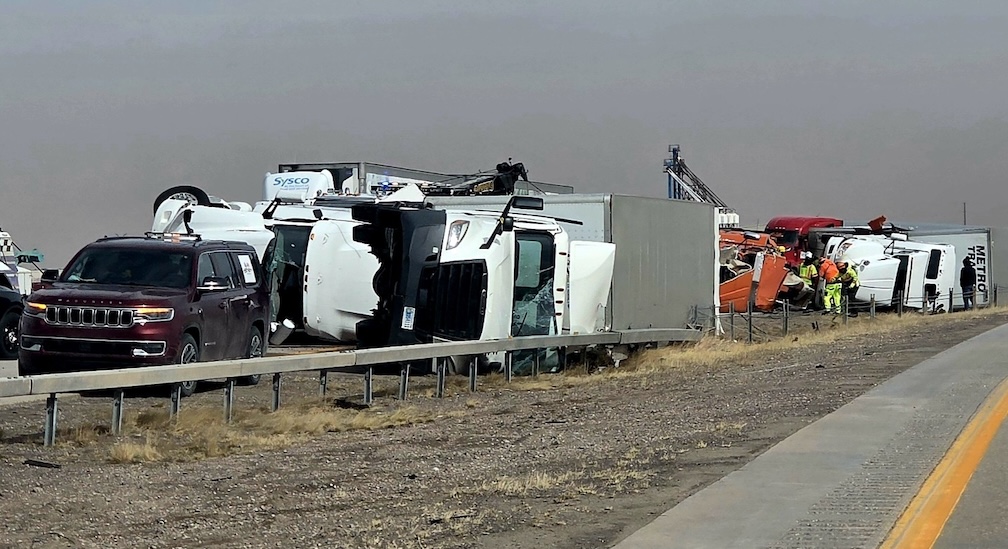 Wyoming authorities report 32 blowover incidents so far in latest wind storm