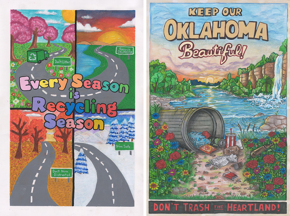 Oklahoma DOT celebrates winners of 2026 ‘Keep Our Land Grand’ student art contest