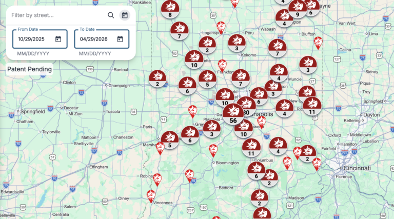 Indiana trucking attorney launches interactive map tracking semi crashes