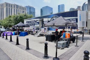 a view outside the freedom drivers project remote exhibit