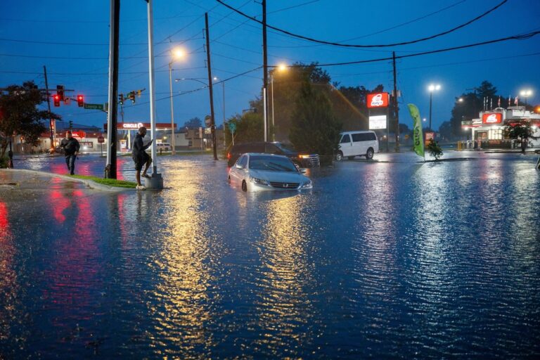 Tropical storm remnants drench Gulf states after tornadoes hit the Midwest