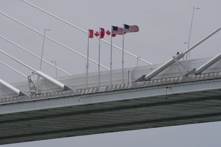 Michigan Senate candidate accuses Trump of keeping Canada-US bridge closed to help donor