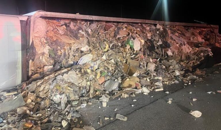 Driver injured, cited in New York big rig rollover