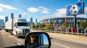 Trucks at Soccer Match ChatGPT web