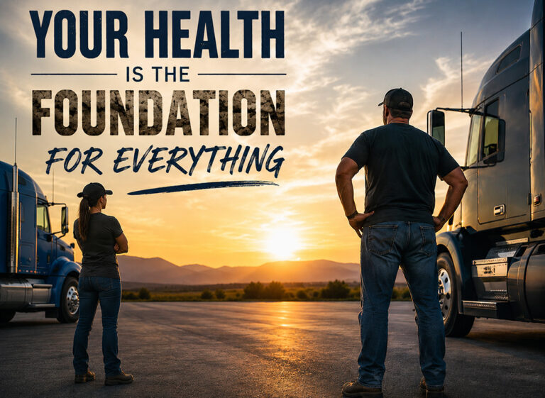 Attention truck drivers: Your health is the foundation for your career — and your life