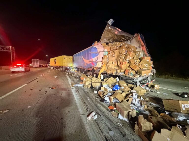 Trucker ejected after crash in Indiana