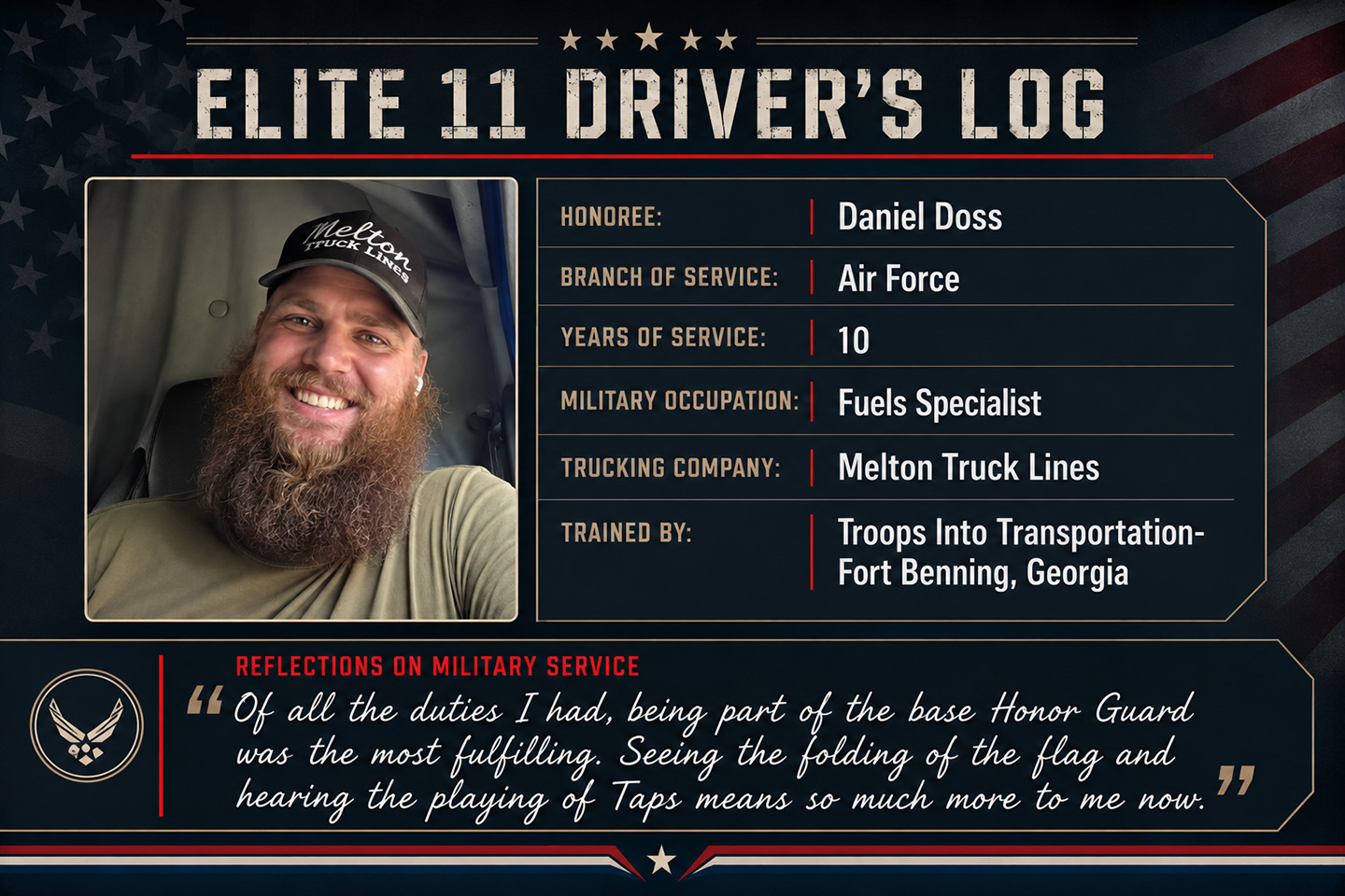 Daniel Doss Driver Log web Daniel Doss Driver Log web