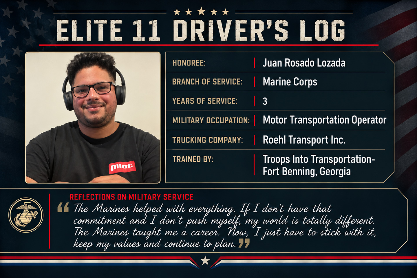 Juan Rosado Lozada Driver Log web