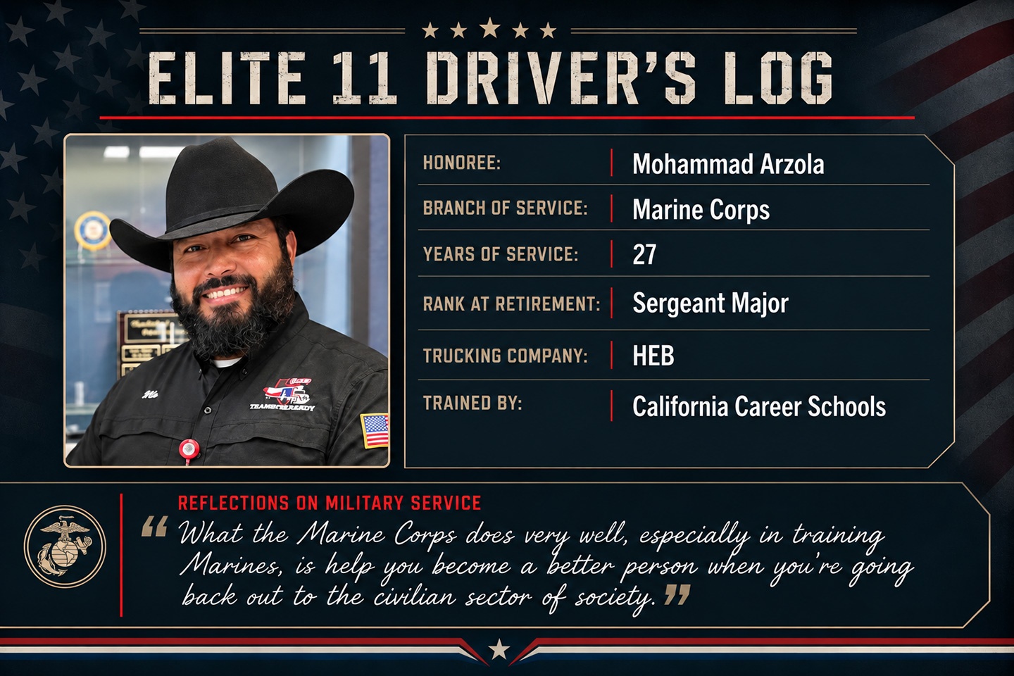Mo Arzola Driver Log web