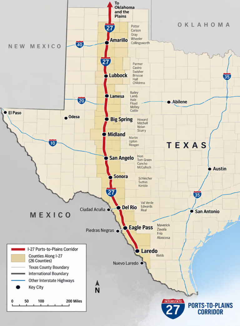 Future I-27 could build on record trade growth at Del Rio-Acuña Gateway
