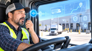 AI Guided Truck Driver at Warehouse Dock web