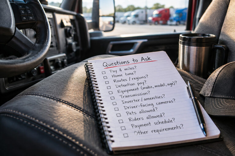 Before you say yes: What to ask about your next trucking job