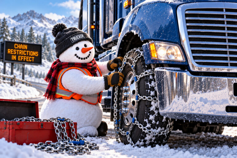 Snow happens: A trucker’s state-by-state guide to tire chain laws for 2026-27