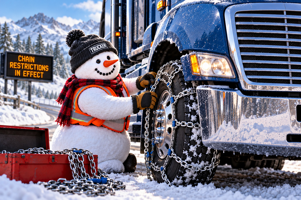 Snow happens: A trucker’s state-by-state guide to tire chain laws for 2026-27