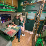 The cozy dining area provides Daniel and Phyllis Snow with the perfect spot for relaxing and sharing a meal. (Linda Garner-Bunch/The Trucker) Daniel and Phyllis at Dinette