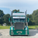 The Goose is a highly customized 1996 Freightliner Classic XL. The rig is linked to a 140-inch luxury sleeper. (Linda Garner-Bunch/The Trucker) Front of The Goose