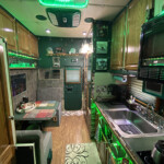 In addition to a full kitchen and a dining space that converts to a full-size bed, the sleeper offers a compact bathroom with a toilet and a shower. (Linda Garner-Bunch/The Trucker) The Goose Sleeper 2