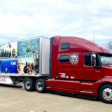 Big M Transportation thanks the nation’s military members with the message “Freedom isn’t free.” (Courtesy: Big M Transportation)