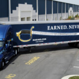 Givens Transportation’s military-themed truck honors the sacrifices made by members of the U.S. Marines. (Courtesy: Givens Transportation)