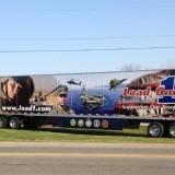 Load One’s military-themed truck reminds passersby, “Our freedom isn’t free.” (Courtesy: Load One)