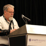 TCA Safety & Security Division Chairman and Maverick Transportation Vice President of Safety and Driver Training Dean Newell addresses the attendees during Monday’s general session. (Courtesy: TCA)