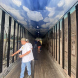 The Cowboy of the Road's dry van trailer features hand-painted murals and panels both inside and out. (Linda Garner-Bunch/The Trucker)