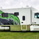 For Illinois-based team drivers Larry and Angie Baum, life on the road is three times better with their canine companions, Gizmo, Bandit and Nova. The couple, who drive for Landstar, say they now live on the road full-time. (Courtesy: Larry and Angie Baum)