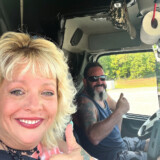 For Illinois-based team drivers Larry and Angie Baum, life on the road is three times better with their canine companions, Gizmo, Bandit and Nova. The couple, who drive for Landstar, say they now live on the road full-time. (Courtesy: Larry and Angie Baum)