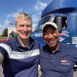 Earlier this year, Bobby Ralston (left in above photo), CEO of The Trucker Media Group, had a chance to ride along with Jones for a day. (Bobby Ralston/The Trucker)