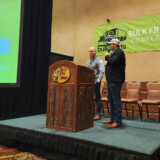 BulkLoads’ Jared Flinn, left, and Tyler Allison, welcome attendees and introduce the event’s sponsors. (Courtesy: BulkLoads)