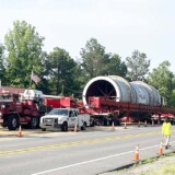 The kiln is resting for the evening on Friday, May 12, 2023, off Highway 79, just north of Stephens, Ark. (Courtesy: Arkansas Department of Transportation) Kiln