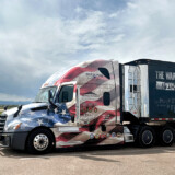 Headquartered in Wellsville, Utah, Sharp Transportation was founded by John T. Sharp in 1970. (Courtesy: Sharp Transportation) Sharp Transportation Tractor-Trailer