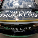 Relay Payments is a sponsor of Hendrick and the No. 24 car, driven by William Byron. The car is emblazoned with a thank you message for the nation’s truck drivers. (Courtesy: Nigel Kinrade Photography)