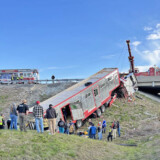 Three thoroughbred horses died after this transport tractor-trailer crashed on Monday, March 25, 2024, in Bardstown, Ky. (Courtesy: Bardstown Fire Department) Horse trailer tragedy