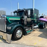 Andrew Worth took home first place in the Working Truck: Company Truck-Bobtail category with “Almost Lucky,” a 2024 Kenworth. The truck also took second place in the Custom Graphics: Bobtail category. (Linda Garner-Bunch/The Trucker)