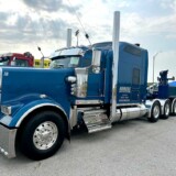 Dan Horst took home top honors in the Working Truck: Specialty category with “Big Blue,” a 2019 Kenworth W900. (Linda Garner-Bunch/The Trucker)