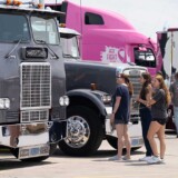 Truck drivers and owners showed off their rigs during the Super Truck Beauty Contest. (Courtesy: Iowa 80 Group)