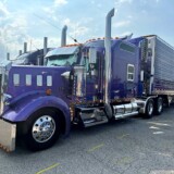 John Jaikes took home first place in the Interior: OEM Conversion Sleeper category with “Only Class,” a 1999 Kenworth W900L and 2006 Utility reefer. The truck also took second place in the Working Truck: 2000 & Older Combination, Custom Paint: Combination and Lights at Night: Combination-Overall Presentation categories. (Linda Garner-Bunch/The Trucker)