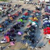Nearly 100 tractors were featured in the Super Truck Beauty Contest and Antique Truck Display. (Courtesy: Iowa 80 Group)