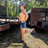 Exercise 2: Standing Hamstring Curls (Courtesy: Hope Zvara)